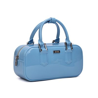 Bolsa Borracha Azul Alça Transversal