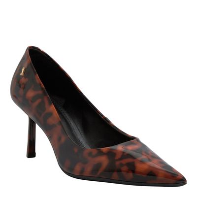 Scarpin Verniz Animal Print Estampa Tartaruga