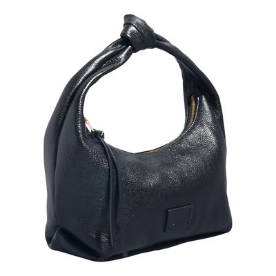 Bolsa Couro Floater Preto Alça Ombro