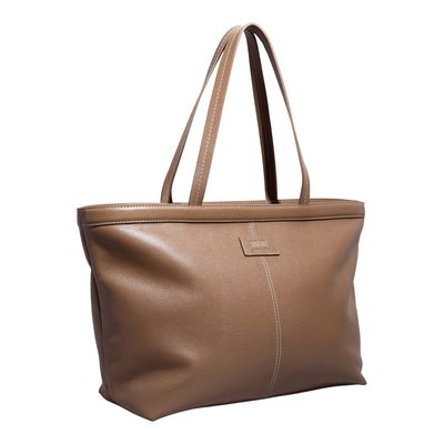 Bolsa Grande Couro Floater Marrom Alça Ombro