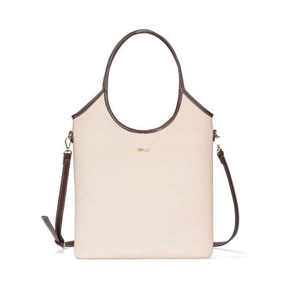 Bolsa Shopper Canvas Alça Dupla Off White