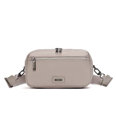 Necessaire Nylon Cinza Alça Ombro