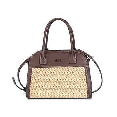 Bolsa Tramado Marrom Cocoa Alça Dupla