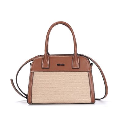 Bolsa Canvas Caramelo Alça Dupla