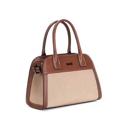Bolsa Canvas Caramelo Alça Dupla