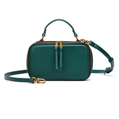 Bolsa Pequena Soft Verde Esmeralda Alça Dupla