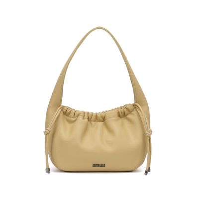 Bolsa Baguete Couro Floater Amarelo Alça De Ombro