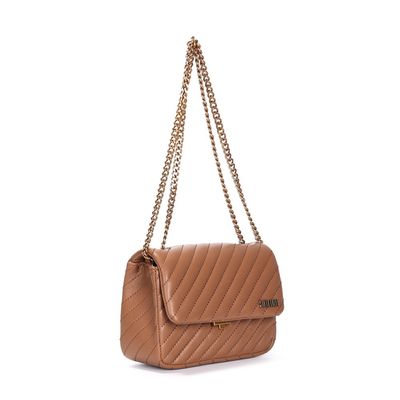 Bolsa Pequena Soft Bege Alça De Ombro