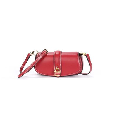 Bolsa Pequena Soft Vermelho Alça Transversal