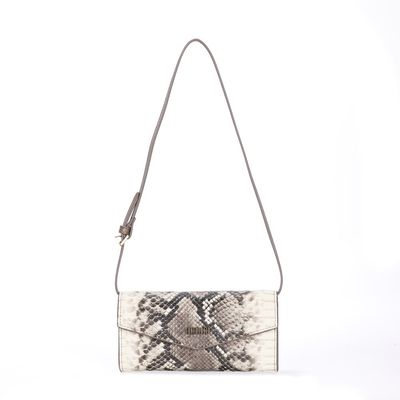 Bolsa Carteira Animal Print Cobra Alça De Ombro