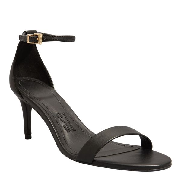 Sandália Napa Soft Salto Médio Preto