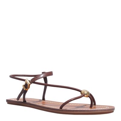 Rasteira Napa Soft Bico Redondo Marrom