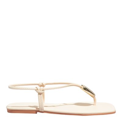 Rasteira Napa Soft Off White