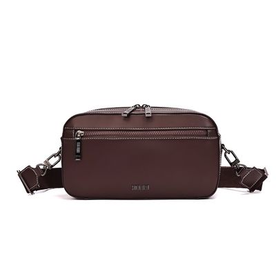 Necessaire Soft Marrom Dark Alça Ombro