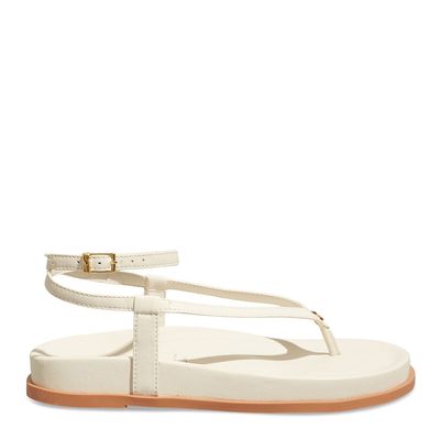 Sandália Papete Napa Soft Off White