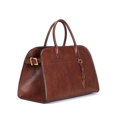 Bolsa Grande Rustico Marrom Alça Ombro