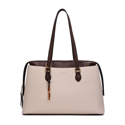 Bolsa Grande Floater Bege Alça Ombro