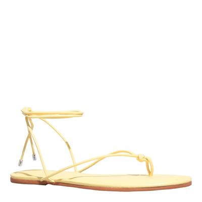 Rasteira Amarração Napa Soft Amarelo