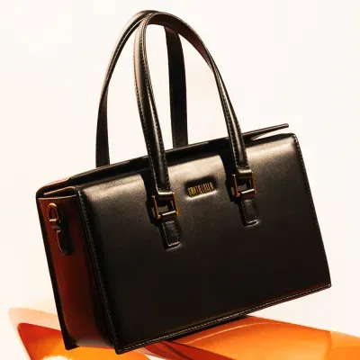 Bolsa Tote Soft Preto Alça Dupla