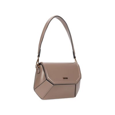 Bolsa Baguete Estruturada Soft Bege