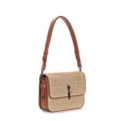 Bolsa Baguete Alça De Ombro Bege