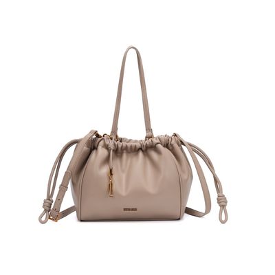Bolsa Média Floater Bege Mocha Alça De Ombro