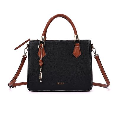 Bolsa Tote Texturizada Floater Alça Dupla Preta