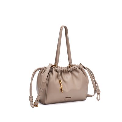 Bolsa Média Floater Bege Mocha Alça De Ombro