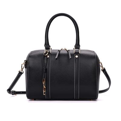 Bolsa Baú Floater Preta Pespontos Transversal