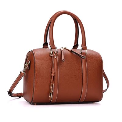 Bolsa Baú Floater Marrom Pespontos Transversal