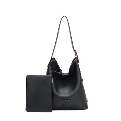 Bolsa Hobo Grande E Clutch Floater Preto