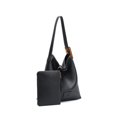 Bolsa Hobo Grande E Clutch Floater Preto