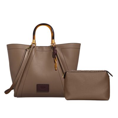 Bolsa Shopper E Necessaire Bege Floater Pespontos
