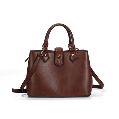 Bolsa Tote Rustica Estruturada Marrom